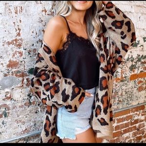 Stella Leopard Lightweight Knit Cardigan